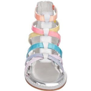 NINA girls Krisalyn Rainbow Glitter Sandal